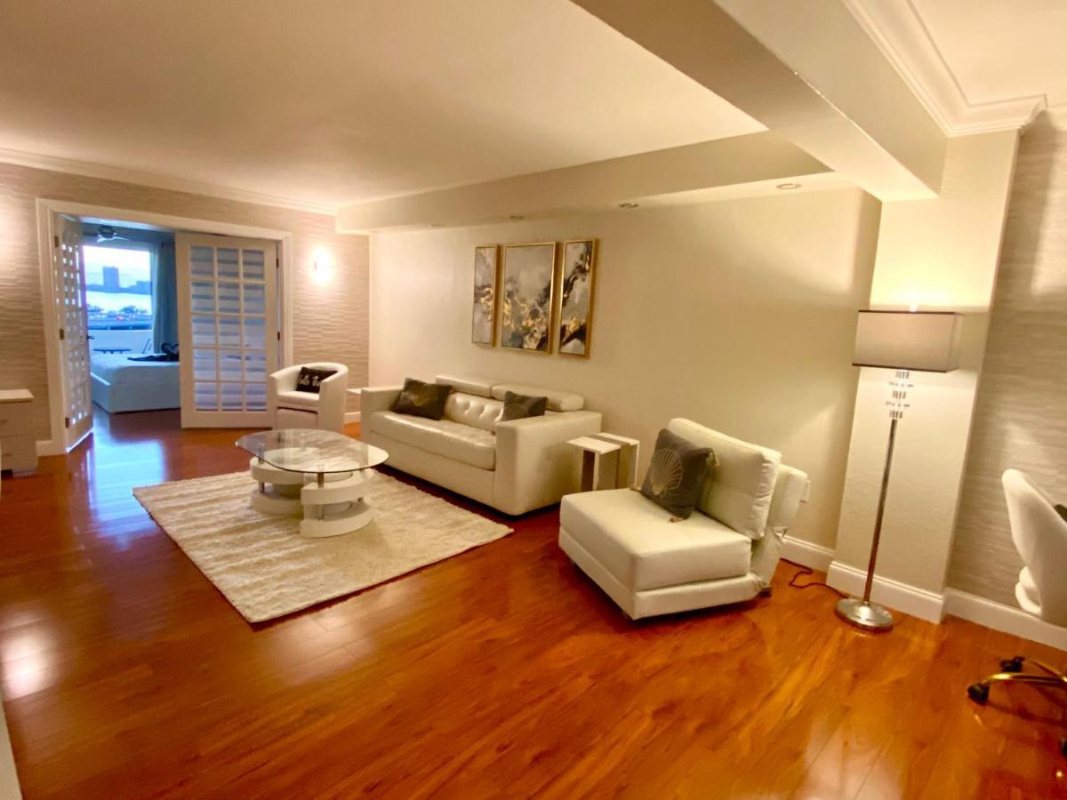 Deluxe Waterfront One Bedroom Apartment With Miami Skyline View, Free Parking 5 Mins Drive To Miami Beach Exterior foto
