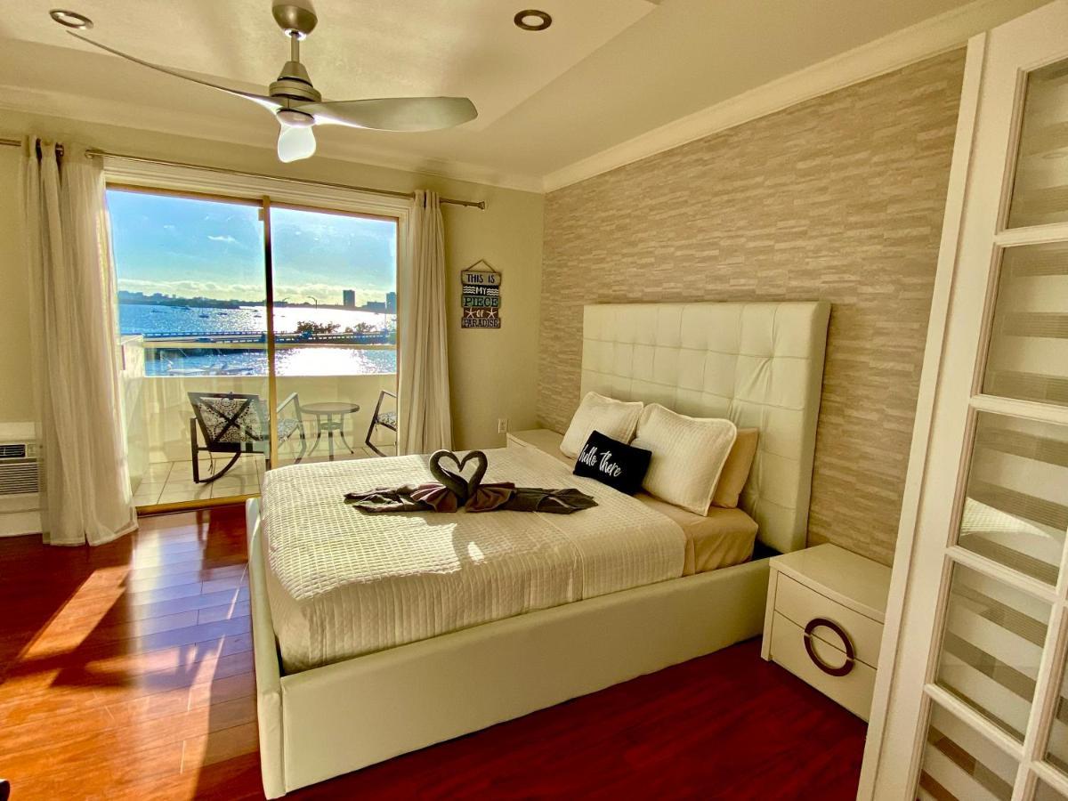 Deluxe Waterfront One Bedroom Apartment With Miami Skyline View, Free Parking 5 Mins Drive To Miami Beach Exterior foto